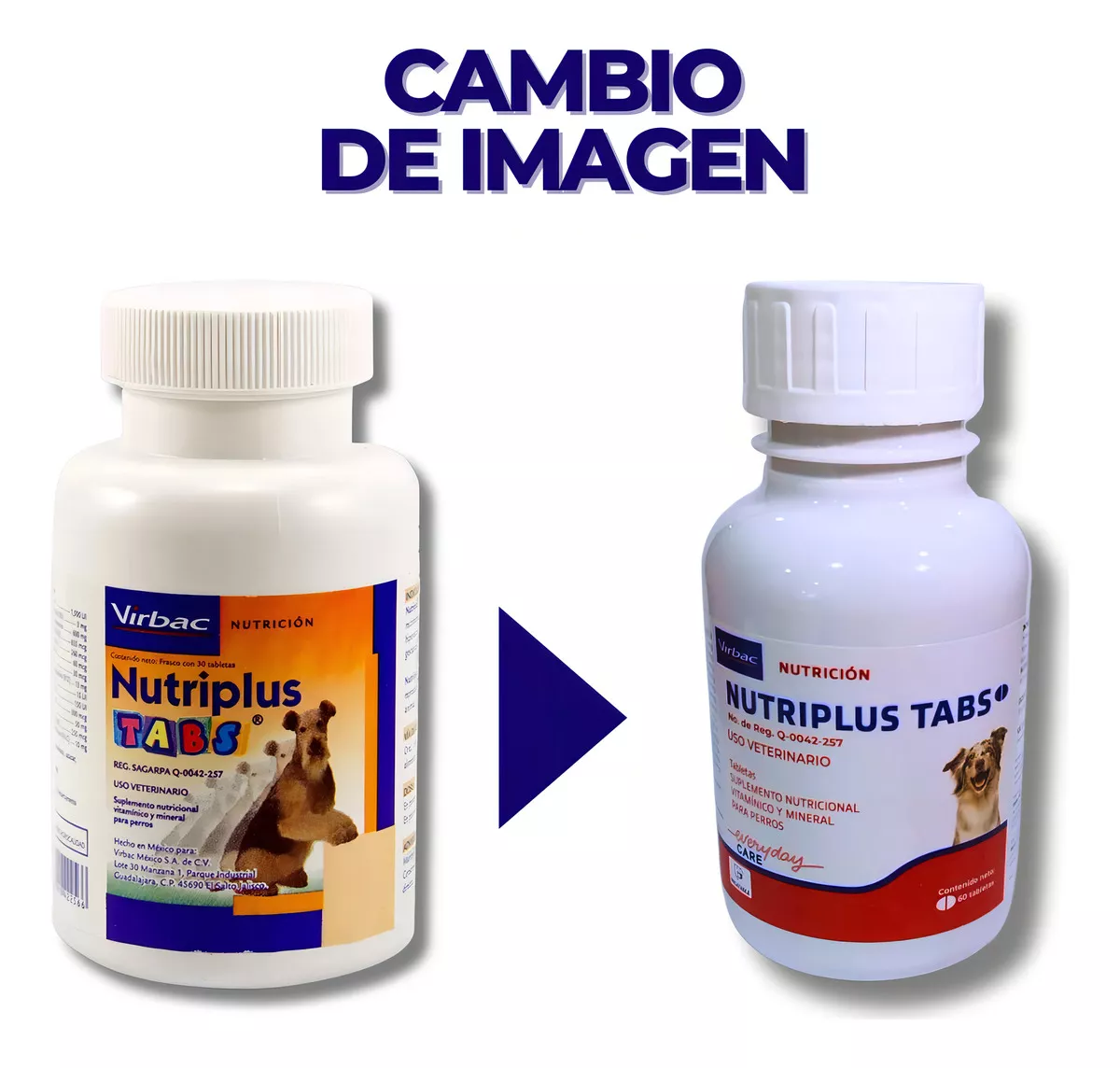 Foto 3 pulgar | Virbac Nutriplus Tabs 60 Tabletas Vitaminas Para Perro