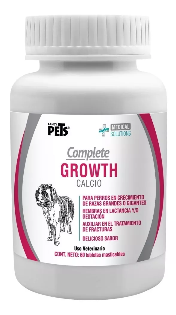 Medical Solutions Complete Growth Calcio Para Perros Con 60 Tabletas