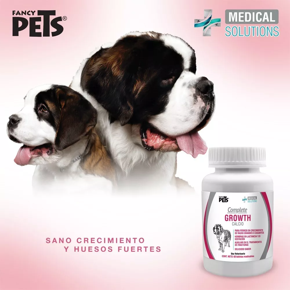 Foto 3 pulgar | Medical Solutions Complete Growth Calcio Para Perros Con 60 Tabletas
