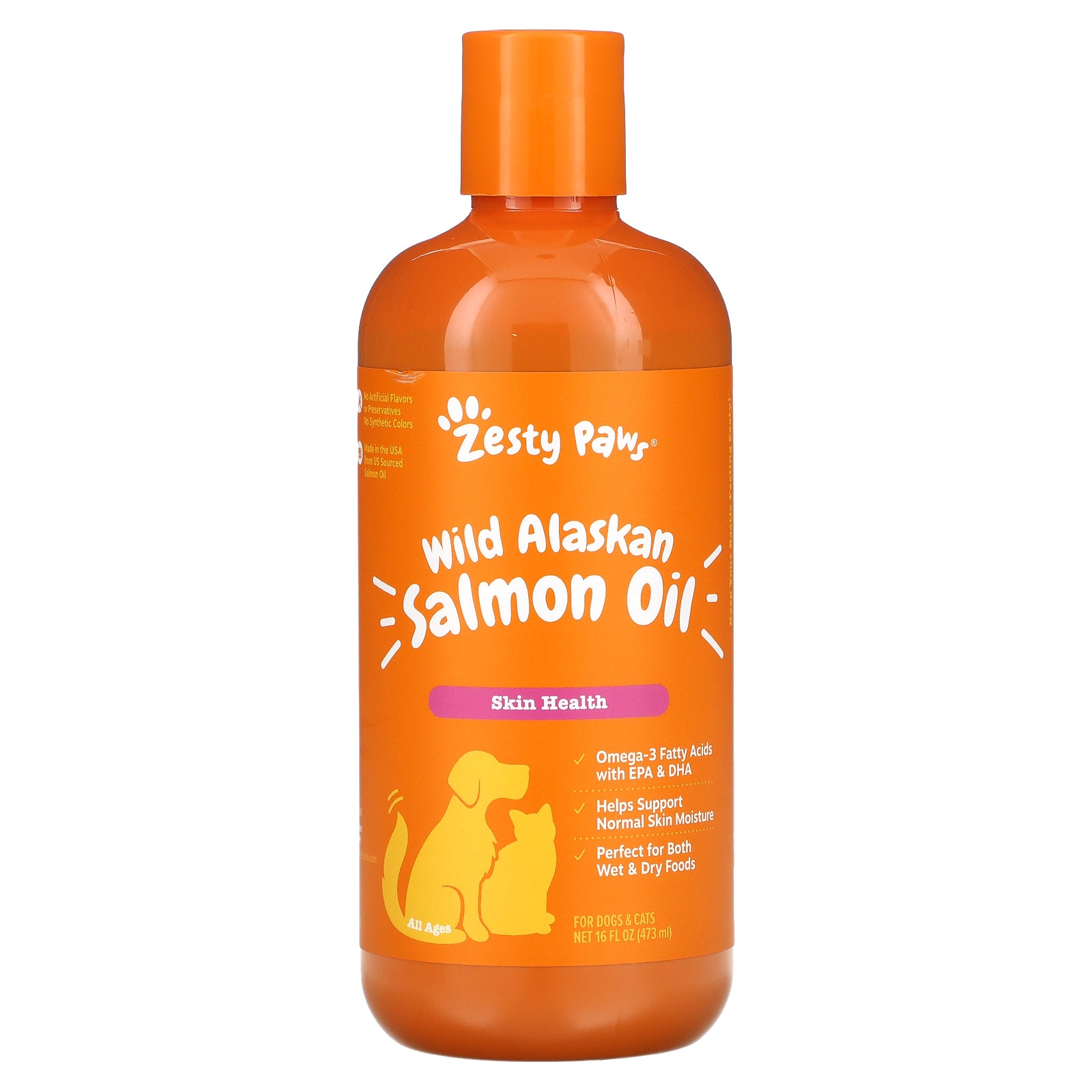 Foto 2 pulgar | Suplemento De Aceite De Salmón Zesty Paws Para Perros Y Gatos 473 Ml - Venta Internacional.