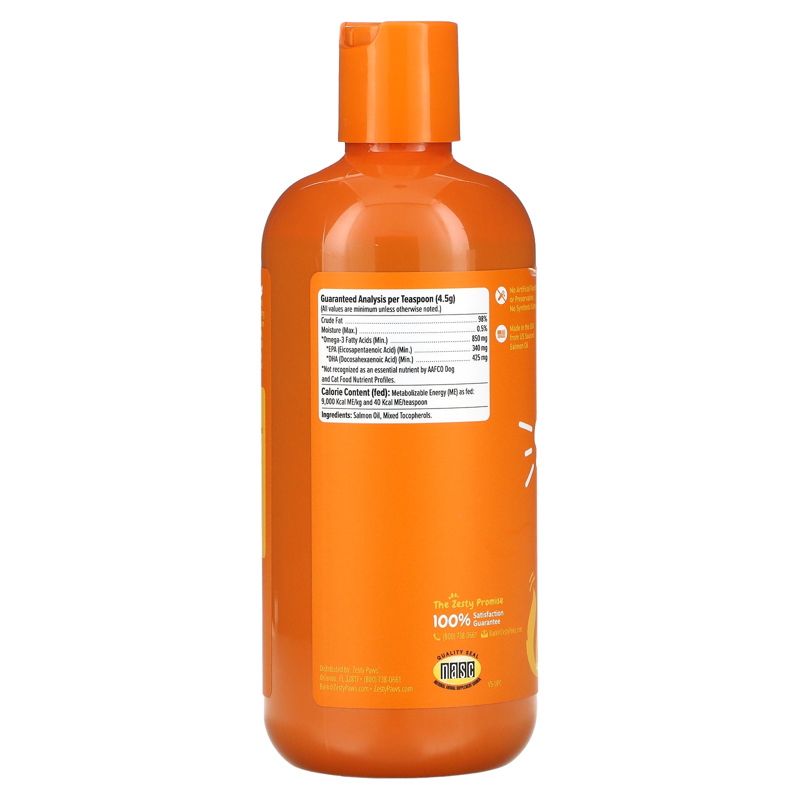 Foto 3 pulgar | Suplemento De Aceite De Salmón Zesty Paws Para Perros Y Gatos 473 Ml - Venta Internacional.