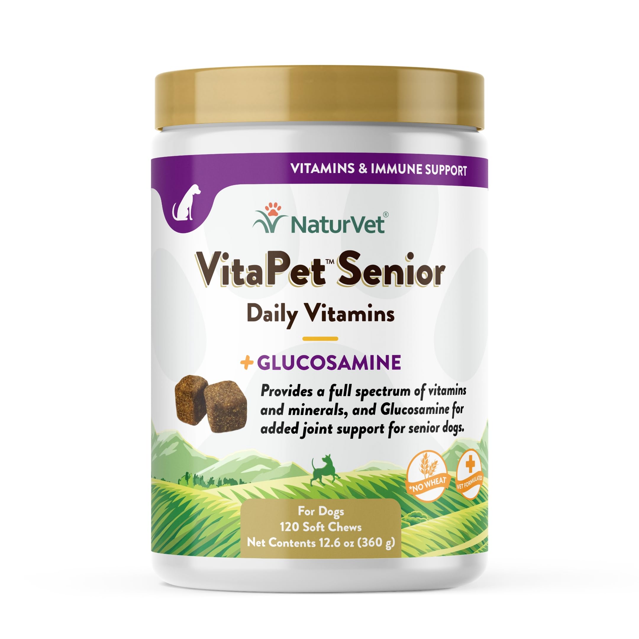 Foto 1 | Suplementos para Perros NaturVet Vitapet Senior con Glucosamina 120 Masticables - Venta Internacional