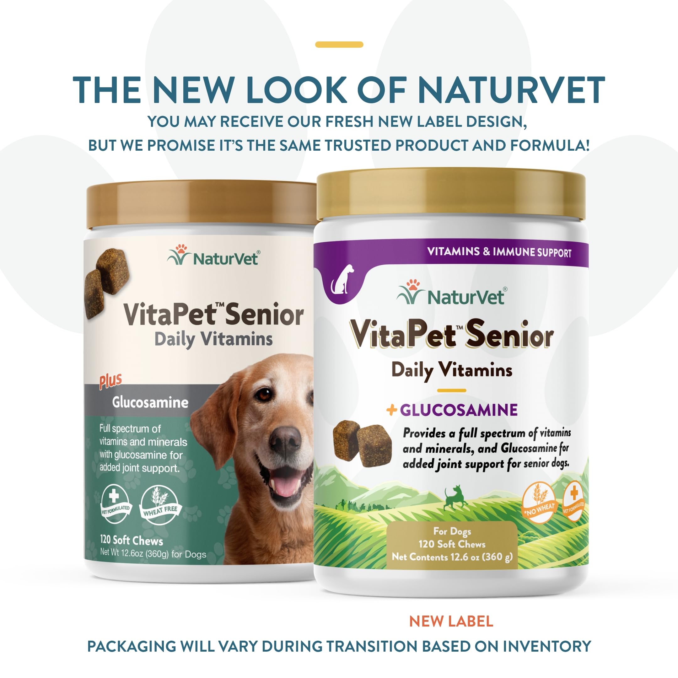 Foto 2 | Suplementos para Perros NaturVet Vitapet Senior con Glucosamina 120 Masticables - Venta Internacional