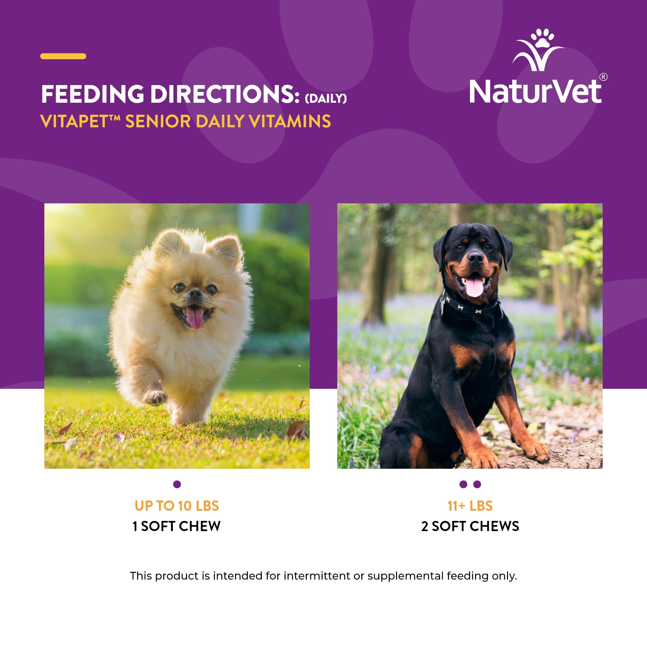 Foto 7 | Suplementos para Perros NaturVet Vitapet Senior con Glucosamina 120 Masticables - Venta Internacional