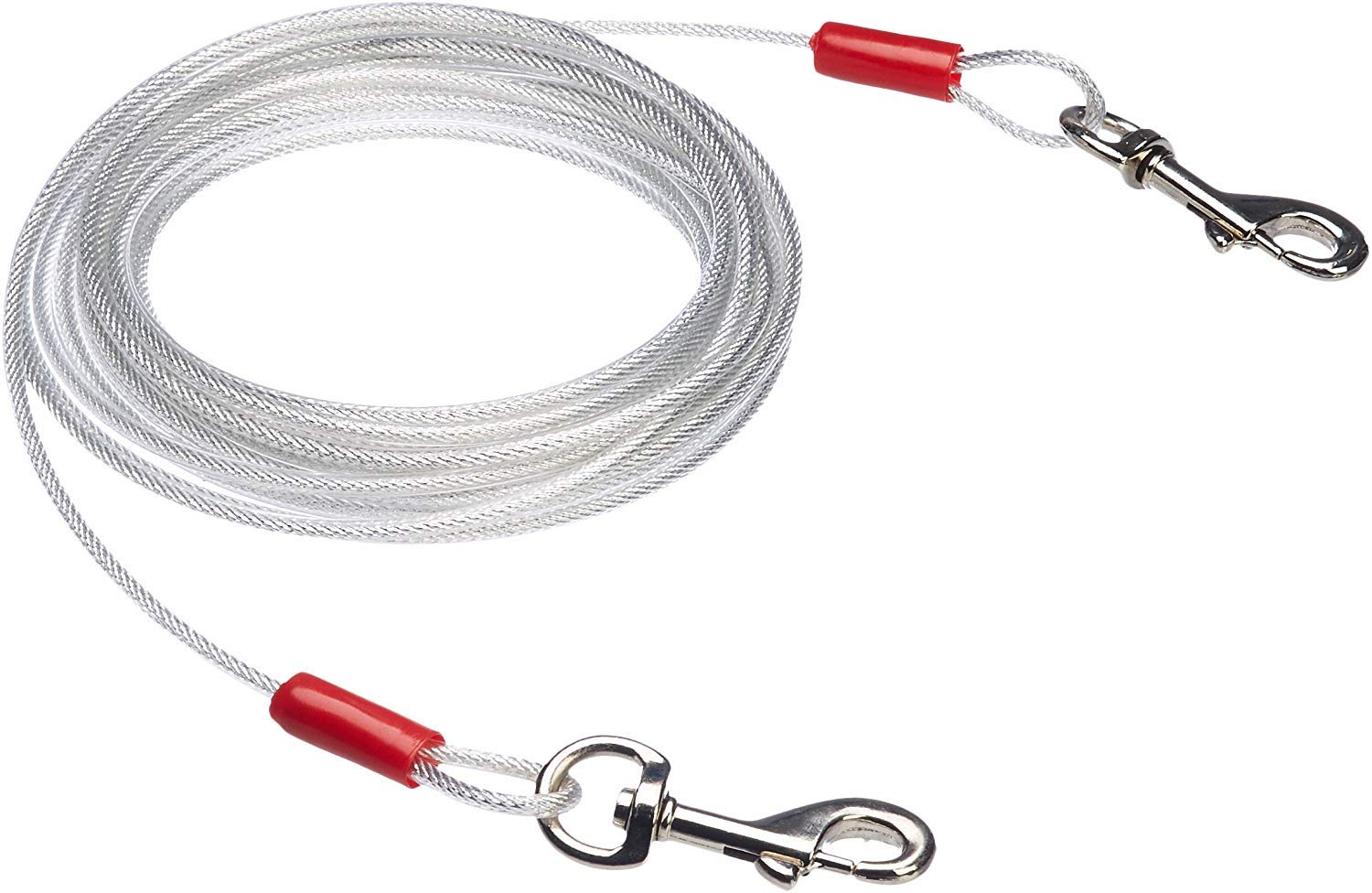 Foto 2 pulgar | Cable De Amarre Amazon Basics Para Perros De Hasta 40 Kg, 7,6 M, Blanco - Venta Internacional.