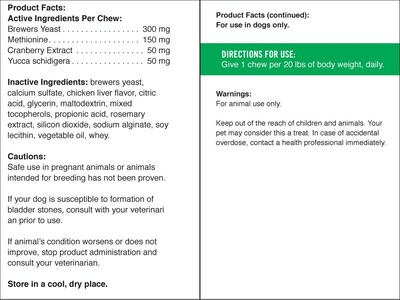 Foto 3 | Neutralizador de Orina para Perros Pet Naturals Lawn Aid 60 Masticables - Venta Internacional