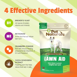Foto 5 | Neutralizador de Orina para Perros Pet Naturals Lawn Aid 60 Masticables - Venta Internacional