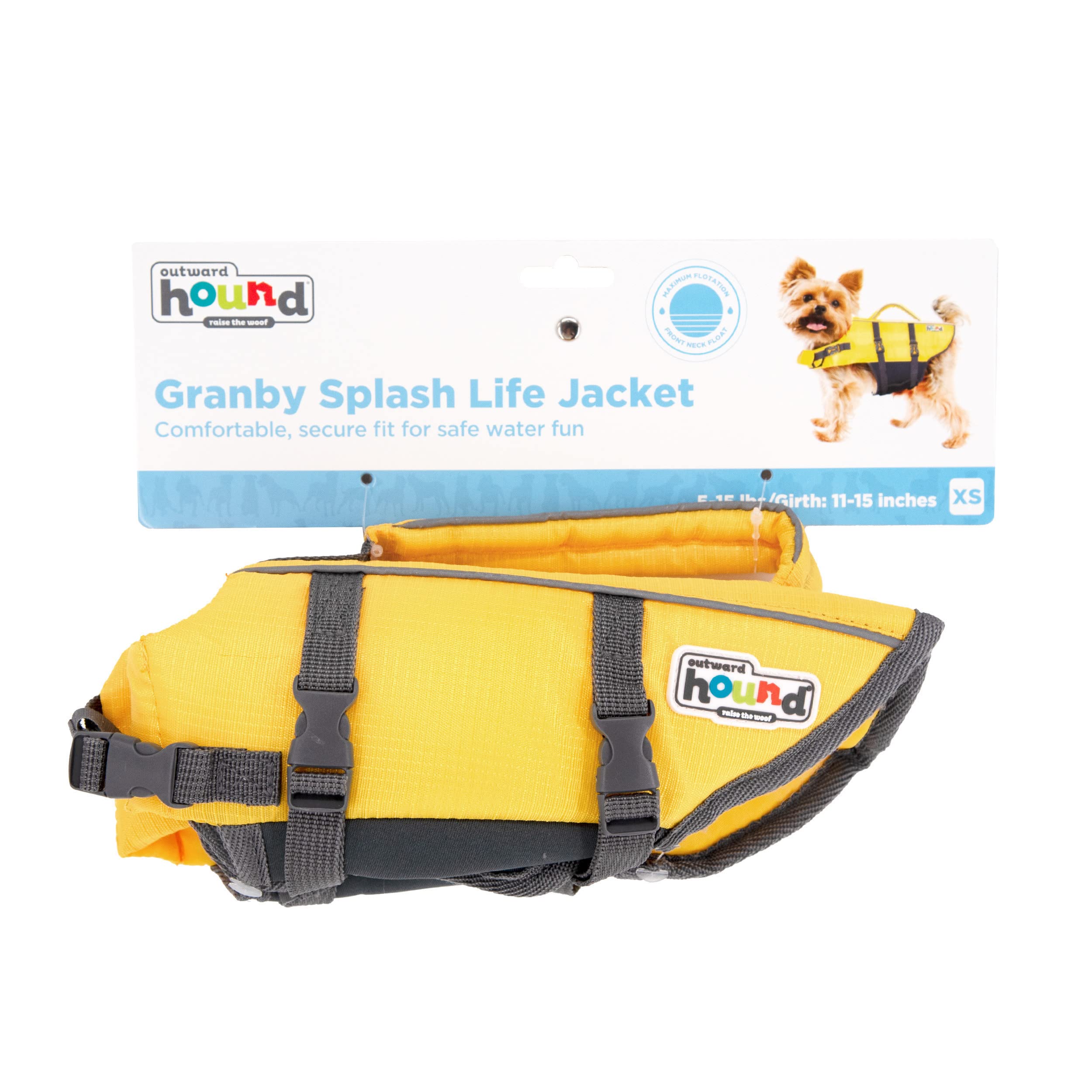 Foto 8 pulgar | Chaleco Salvavidas Para Perros Outward Hound Granby Splash Yellow Xs - Venta Internacional.