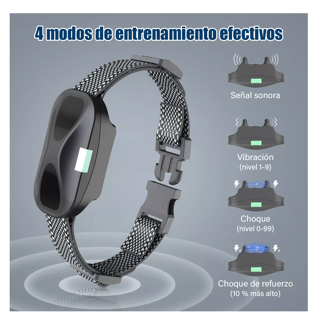 Foto 5 pulgar | Collar Antiladridos Eléctrico para Perros con Control Remoto
