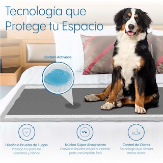 Foto 3 | Magma Life Tapete Entrenador Para Perro 70x90cm, 50 Almohadillas Desechables Para Mascota Súper Absorbentes Antifugas