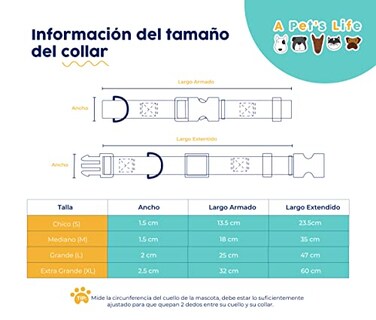 Foto 3 | A Pets Life Collar Reflejante Con Interior De Neopreno Acolchonado Para Perro, Talla L. (rosa)