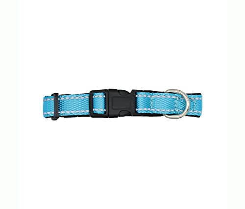 Foto 2 pulgar | A Pets Life Collar Reflejante Con Interior De Neopreno Acolchonado Para Perro, Talla L. (turquesa)
