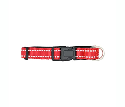 A Pets Life Collar Reflejante Con Interior De Neopreno Acolchonado Para Perro, Talla M. (rojo)