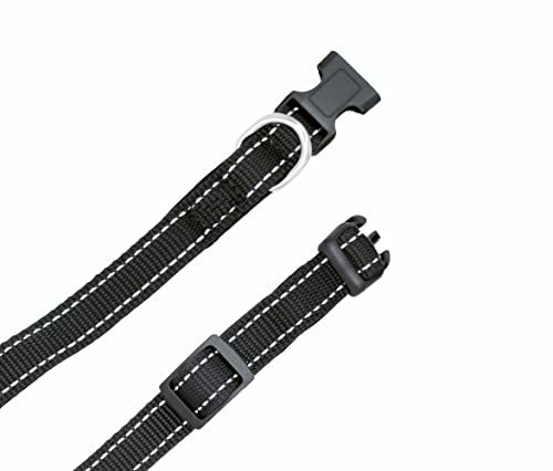 Foto 4 pulgar | A Pets Life Collar Reflejante Con Interior De Neopreno Acolchonado Para Perro, Talla M. (negro)