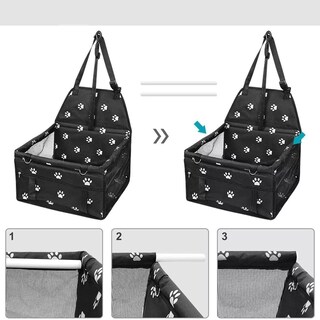 Foto 2 | Asiento de Automóvil para Perros y Gatos Eo Safe Imports Esi-12210 Negro