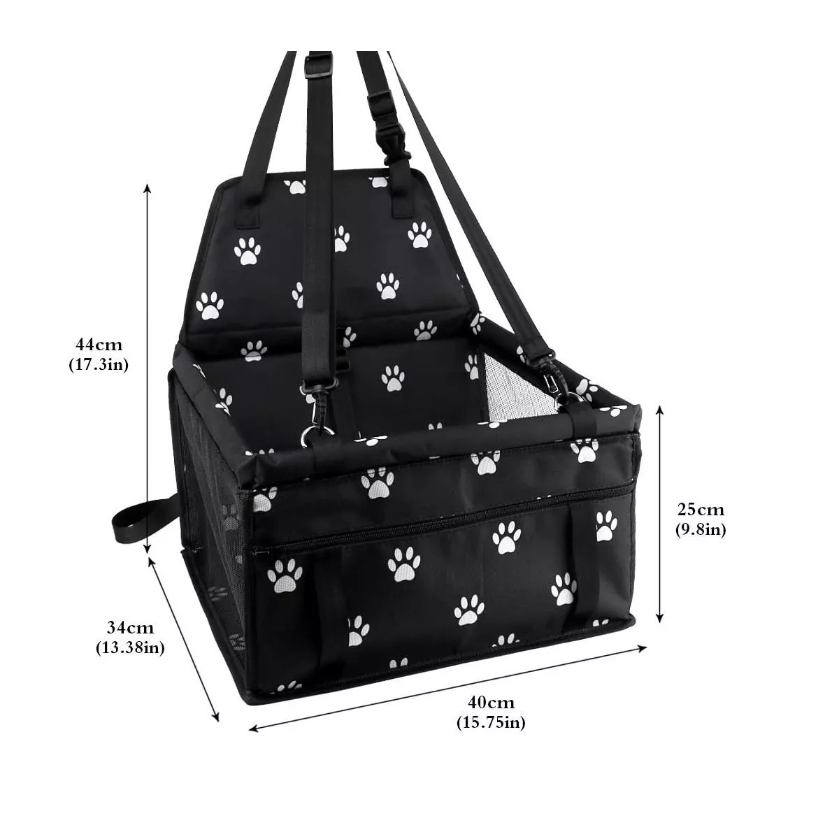 Foto 5 pulgar | Asiento de Automóvil para Perros y Gatos Eo Safe Imports Esi-12210 Negro