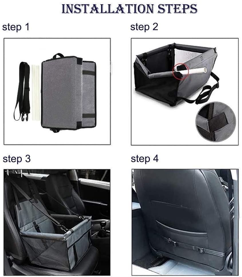 Foto 4 | Asiento De Coche Booster Jieyou Para Perros O Gatos Pequeños Y Medianos - Venta Internacional.