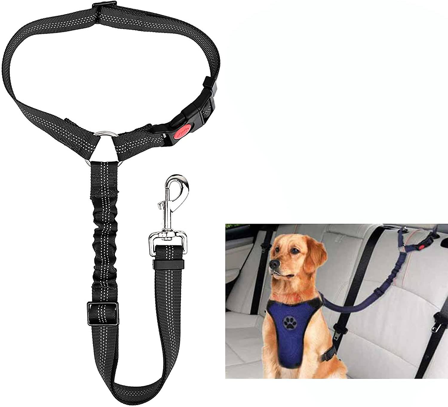 Foto 3 pulgar | Cinturón De Seguridad Ajustable Para Perros Con Reposacabezas Elástico - Venta Internacional.