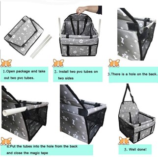 Foto 5 | Asiento De Coche Booster Jieyou Para Perros, Gatos, Mascotas Pequeñas, Impermeables - Venta Internacional.