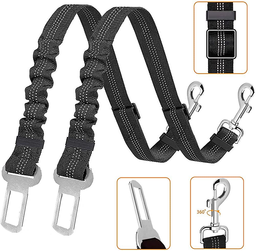 Foto 6 pulgar | Cinturón De Seguridad De Coche Para Perros Huoguo, 2 Unidades, Ajustables Para Todas Las Razas - Venta Internacional.