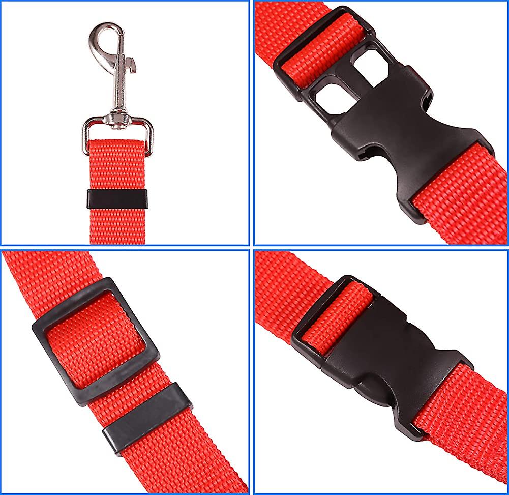 Foto 2 pulgar | Cinturones De Seguridad Para Perros Huoguo, Paquete De 2 Unidades, Longitud Ajustable, Nailon - Venta Internacional.
