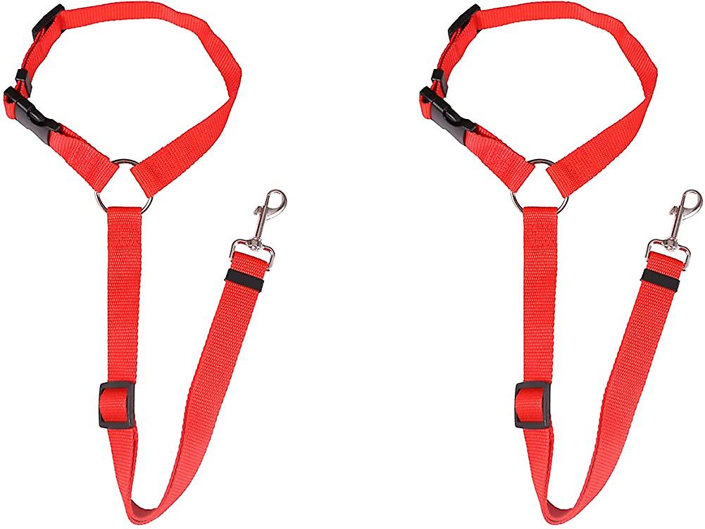 Foto 5 pulgar | Cinturones De Seguridad Para Perros Huoguo, Paquete De 2 Unidades, Longitud Ajustable, Nailon - Venta Internacional.