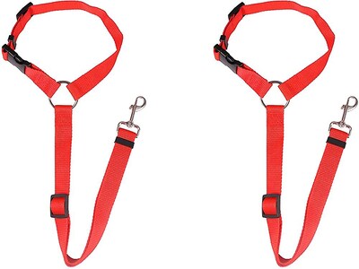 Foto 4 | Cinturones De Seguridad Para Perros Huoguo, Paquete De 2 Unidades, Longitud Ajustable, Nailon - Venta Internacional.