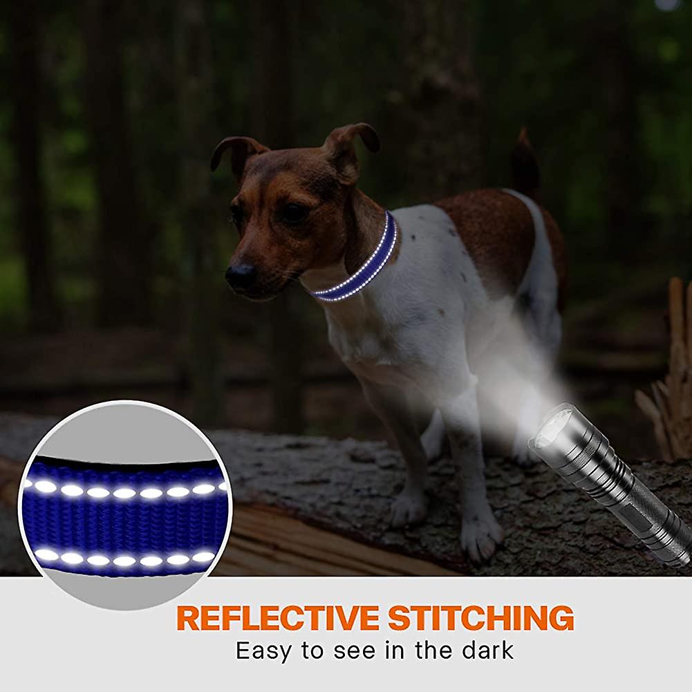 Foto 5 pulgar | Collar Para Perros Huoguo De Nailon Reflectante Con Hebilla De Seguridad S 25-40c - Venta Internacional.