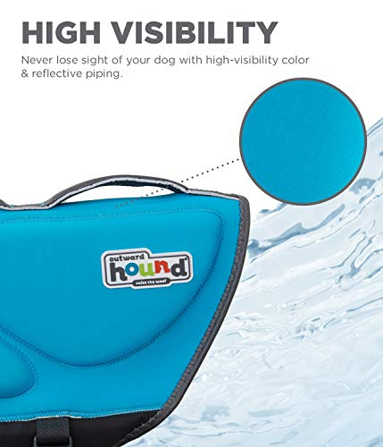 Foto 6 pulgar | Chaleco Salvavidas Para Perros Outward Hound Dawson Swim, Azul, Talla L - Venta Internacional.
