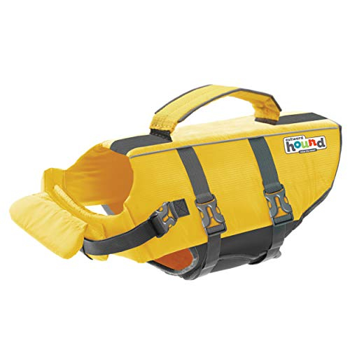 Chaleco Salvavidas Para Perros Outward Hound Granby Splash, Amarillo, Pequeño - Venta Internacional.