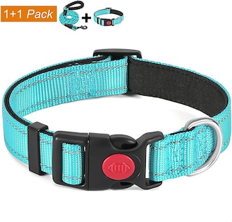 Foto 1 | Collar Para Perro Acolchado Reflectante Con Neopreno Suave Haapaw +1,5 M L - Venta Internacional.