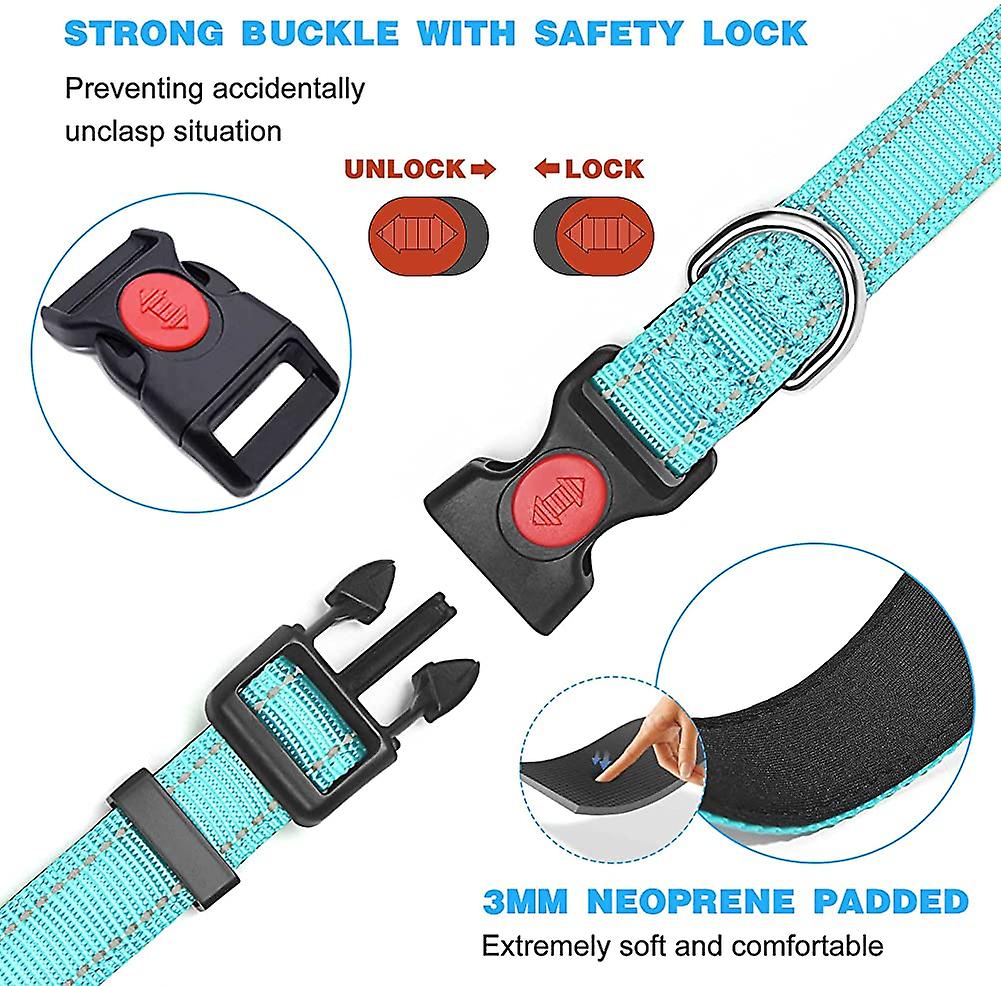Foto 3 pulgar | Collar Para Perro Acolchado Reflectante Con Neopreno Suave Haapaw +1,5 M L - Venta Internacional.