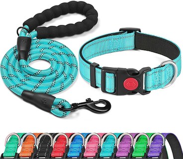 Foto 5 | Collar Para Perro Acolchado Reflectante Con Neopreno Suave Haapaw +1,5 M L - Venta Internacional.