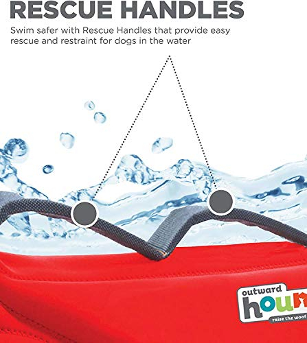 Foto 5 pulgar | Chaleco Salvavidas Para Perro Outward Hound Dawson Swim Rojo Talla Xl - Venta Internacional.