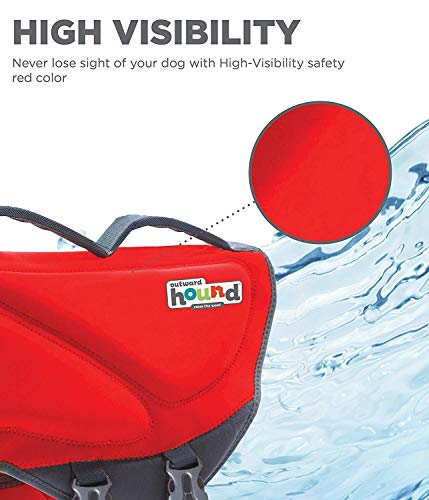 Foto 6 pulgar | Chaleco Salvavidas Para Perro Outward Hound Dawson Swim Rojo Talla Xl - Venta Internacional.