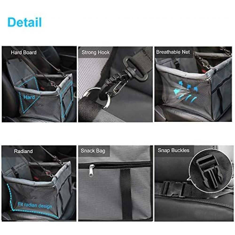 Foto 3 pulgar | Asiento Elevador De Coche Para Mascotas Sanlin Beans A Prueba De Agua Para Viajes Con Perros - Venta Internacional.