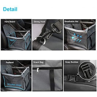 Foto 2 | Asiento Elevador De Coche Para Mascotas Sanlin Beans A Prueba De Agua Para Viajes Con Perros - Venta Internacional.