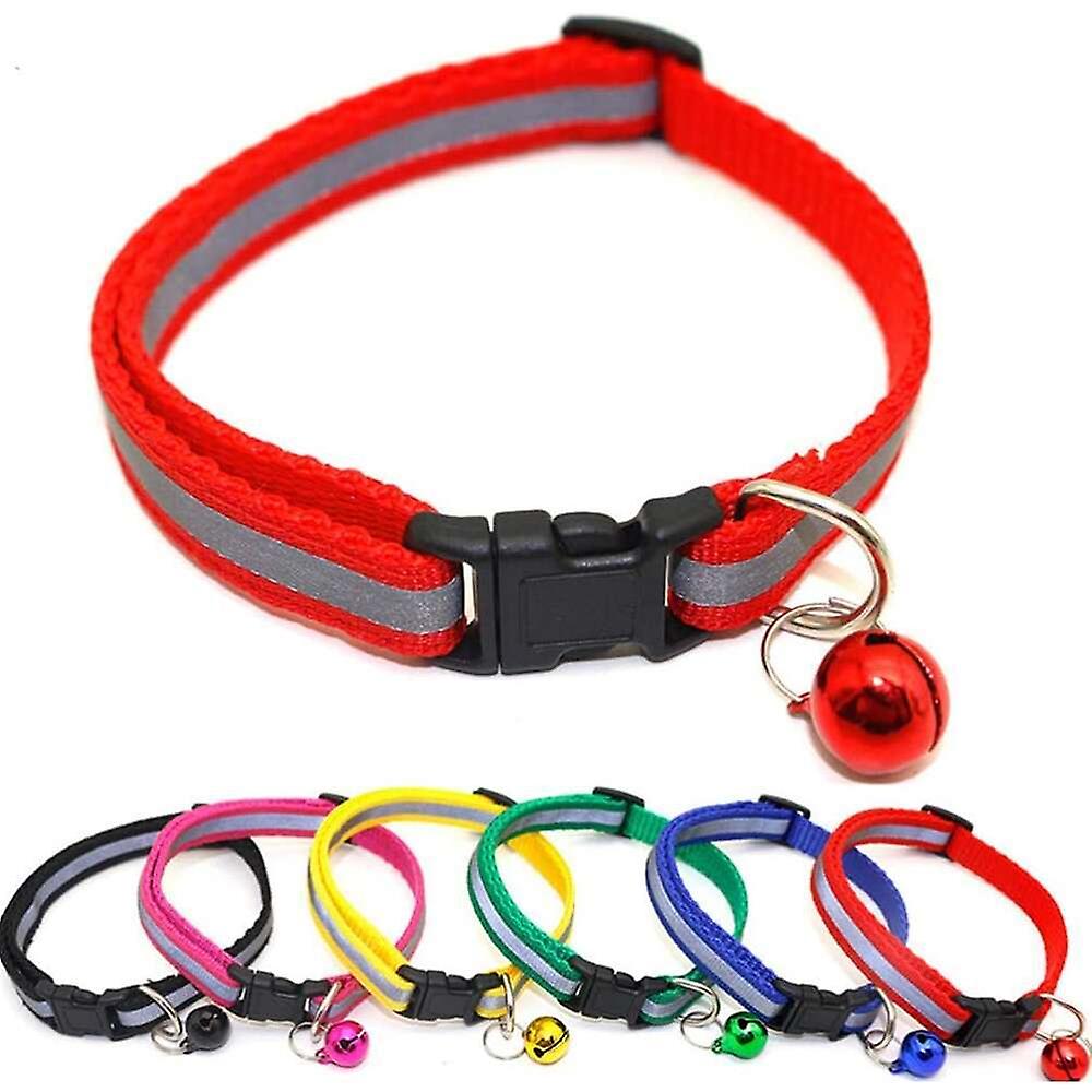 Foto 5 pulgar | Juego De Collares Para Mascotas Kawaii Reflective, 6 Unidades, Con Campana Para Mayor Seguridad - Venta Internacional.