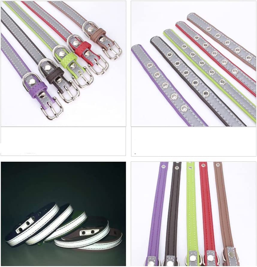 Foto 5 pulgar | Set De Collar Y Correa Reflectantes Para Mascotas Y Perros, Microfibra Jieyou - Venta Internacional.
