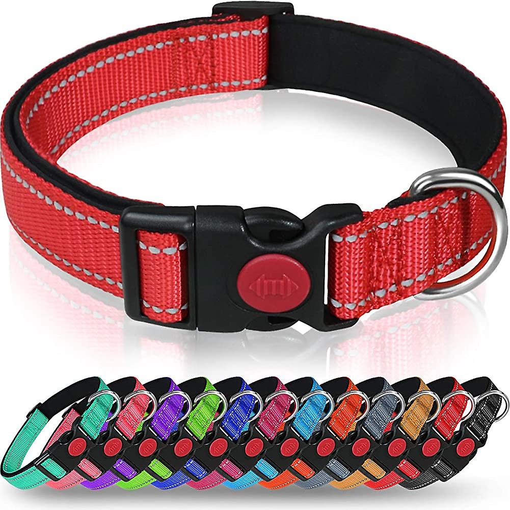 Foto 6 pulgar | Collar Para Perros Huoguo De Nailon Reflectante Con Hebilla De Seguridad Talla M - Venta Internacional.