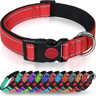 Foto 5 | Collar Para Perros Huoguo De Nailon Reflectante Con Hebilla De Seguridad Talla M - Venta Internacional.