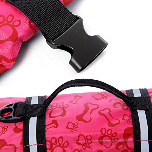Foto 4 pulgar | Traje De Baño De Seguridad Para Perros Haocoo Saver Con Chaleco Salvavidas Para Perros, Color Rosa - Venta Internacion