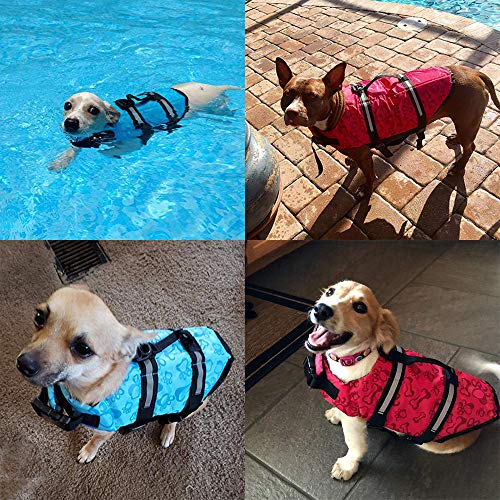 Foto 8 pulgar | Traje De Baño De Seguridad Para Perros Haocoo Saver Con Chaleco Salvavidas Para Perros, Color Rosa - Venta Internacion