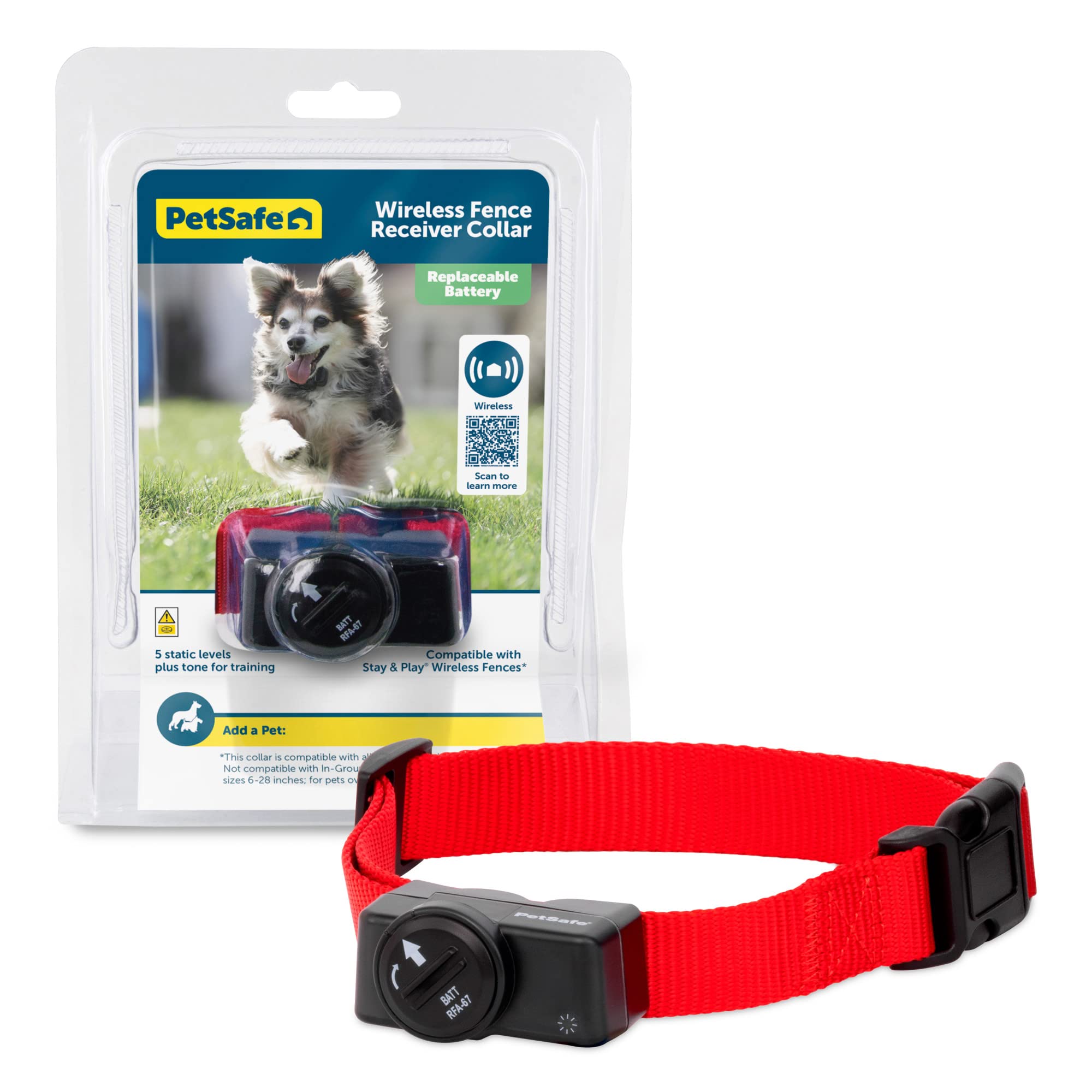 Foto 2 pulgar | Collar Receptor Inalámbrico Con Sistema De Contención De Mascotas Para Perros - Venta Internacional.