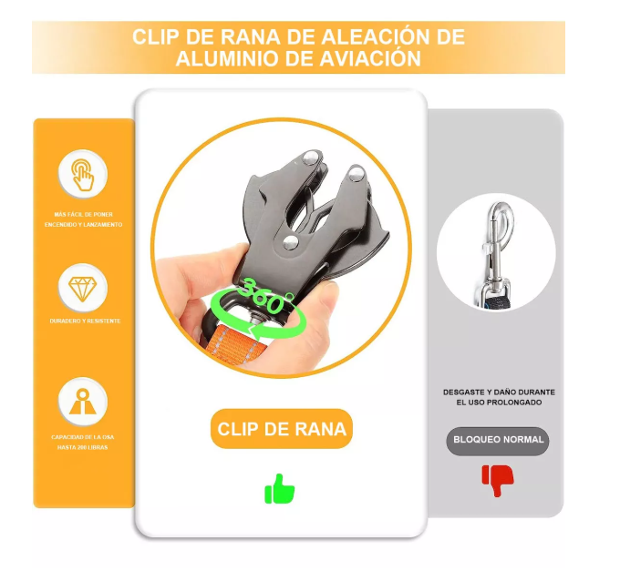 Foto 3 pulgar | Correa Xtellar Cinturón De Seguridad Para Perro Grande Reflectante