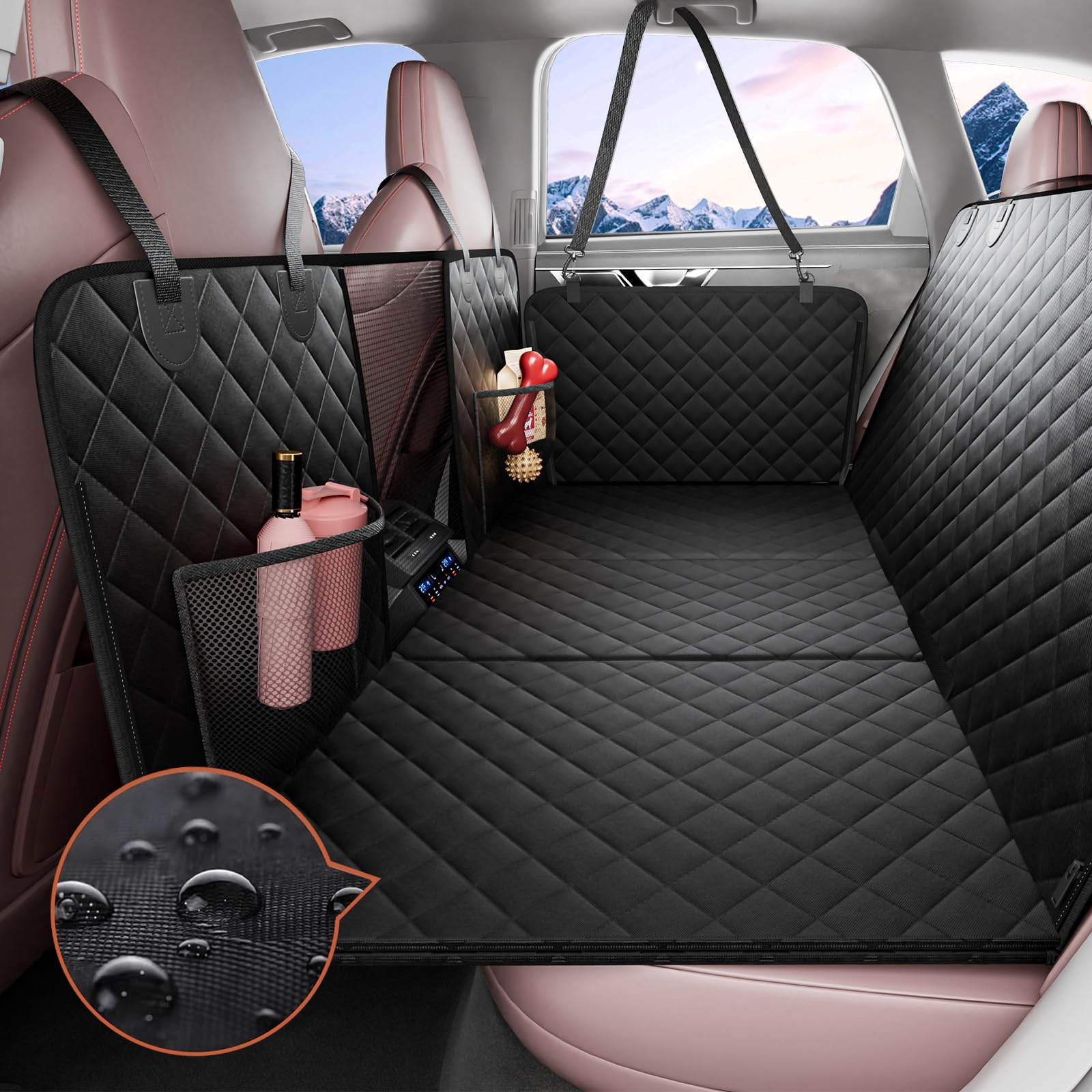 Foto 2 pulgar | Extensor De Asiento Trasero Para Perros Vevor, Funda De Asiento De Coche Con Fondo Duro - Venta Internacional.