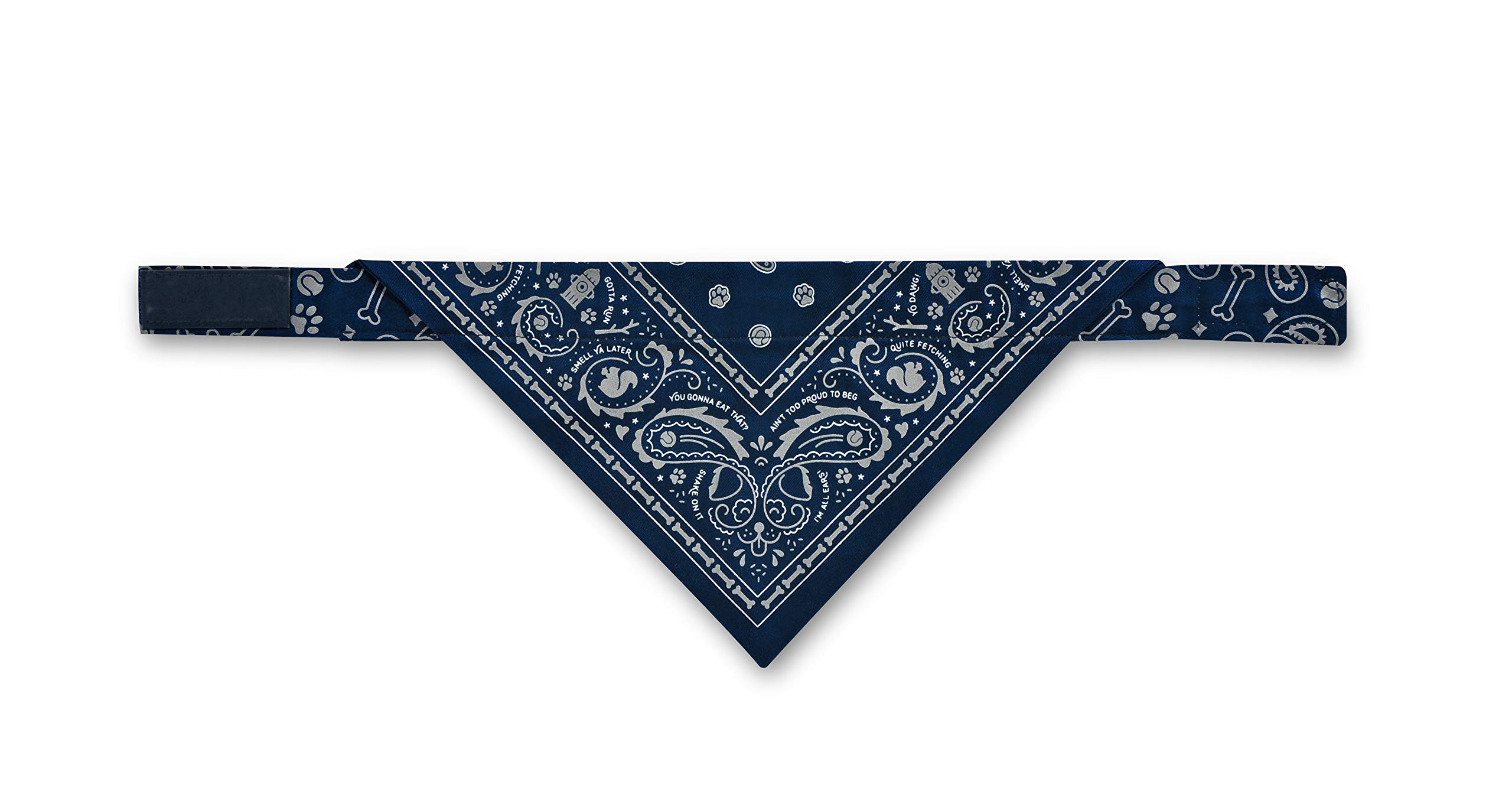 Foto 1 | Bandana Para Perro Genuina Fred Howligans, Tamaño Pequeño, Azul Marino, Reflectante - Venta Internacional.