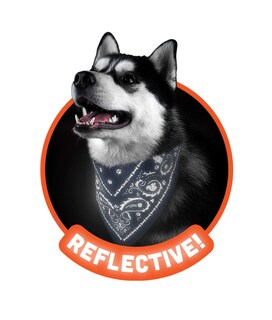 Foto 3 | Bandana Para Perro Genuina Fred Howligans, Tamaño Pequeño, Azul Marino, Reflectante - Venta Internacional.