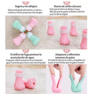 Foto 3 | Protectores de Patas Eo Safe Imports Esi8432 color Rosa 4 Piezas para Mascota