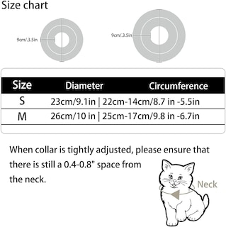 Foto 1 | Collar En Forma De Cono De Gato Ajustable, Acolchado Y Suave, De Poliéster Huoguo - Venta Internacional.
